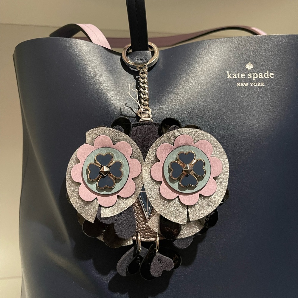 Kate spade owl keychain / bag charm - Picture 2 of 5